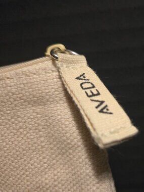 Aveda Makeup Pouch Cosmetic Bag White